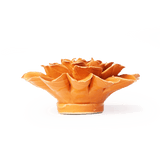 Chive - Orange Fiesta Marigold Fall Decor Ceramic Flower - Gaines Jewelers