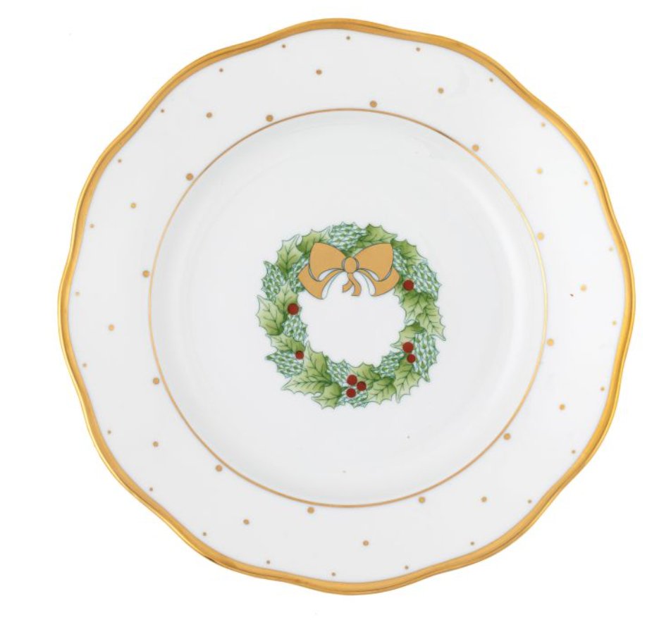Christmas Dessert Wreath Forest Green - Herend - Gaines Jewelers