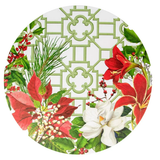Christmas Garden Paper Placemats - 12 Per Package - Caspari - Gaines Jewelers