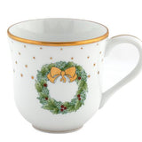 Christmas Mug - Wreath - Herend - Gaines Jewelers