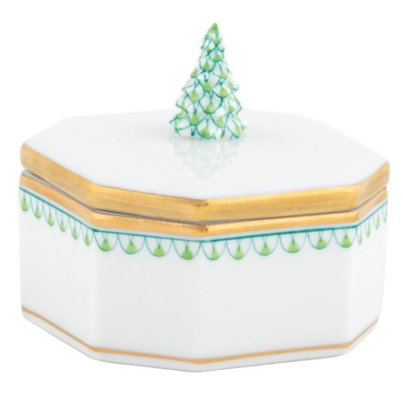 Christmas Tree Box - Herend - Gaines Jewelers