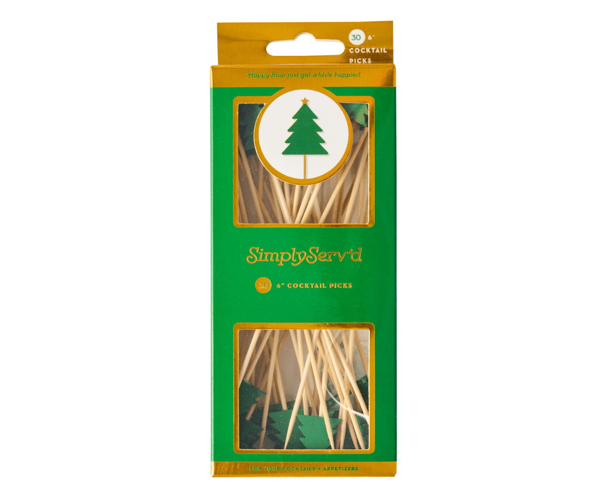 Christmas Tree Large Cocktail Picks - 30pk - Sophistiplate - Gaines Jewelers
