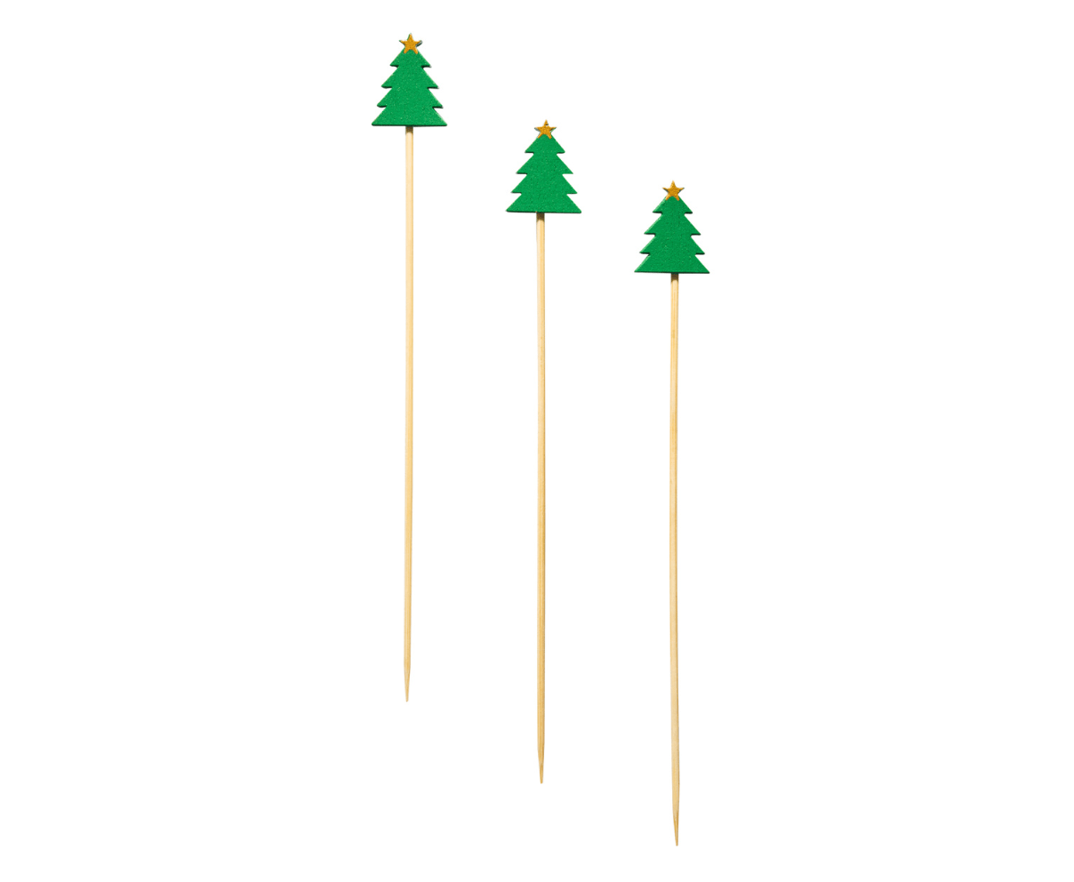 Christmas Tree Large Cocktail Picks - 30pk - Sophistiplate - Gaines Jewelers