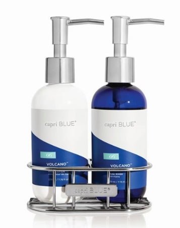 Chrome Metal Caddy - Capri Blue - Gaines Jewelers