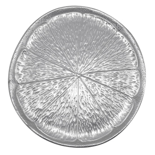 Citrus Slice Metal Platter - Mariposa - Gaines Jewelers