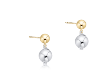 Classic 10mm Ball Drop Stud - Mixed Metal - Enewton - Gaines Jewelers
