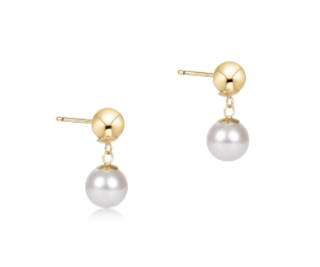 Classic 10mm Ball Drop Stud - Pearl - enewton - Gaines Jewelers