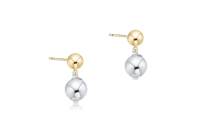 Classic 8mm Ball Drop Stud - Mixed Metal - Enewton - Gaines Jewelers