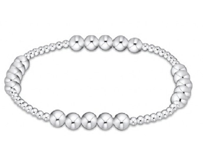 Classic Blissful Pattern 2.5mm Bead Bracelet - 5mm Sterling - enewton - Gaines Jewelers