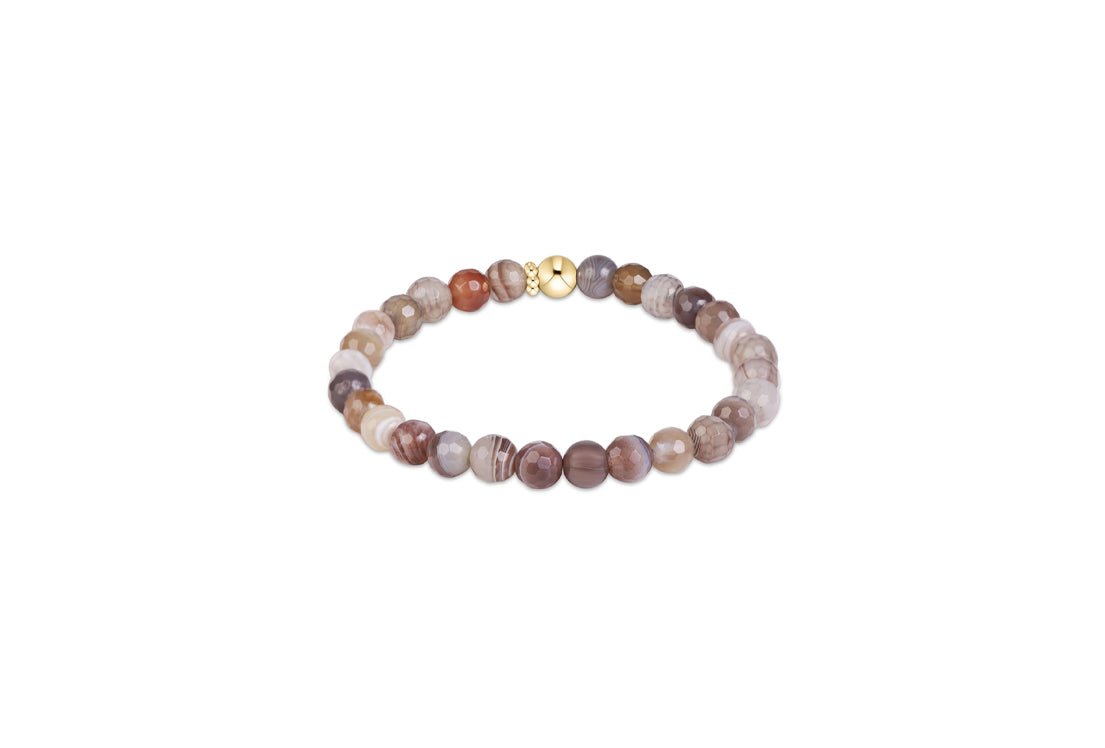 Classic Gemstone 6mm Bracelet - Botswana Agate - Enewton - Gaines Jewelers