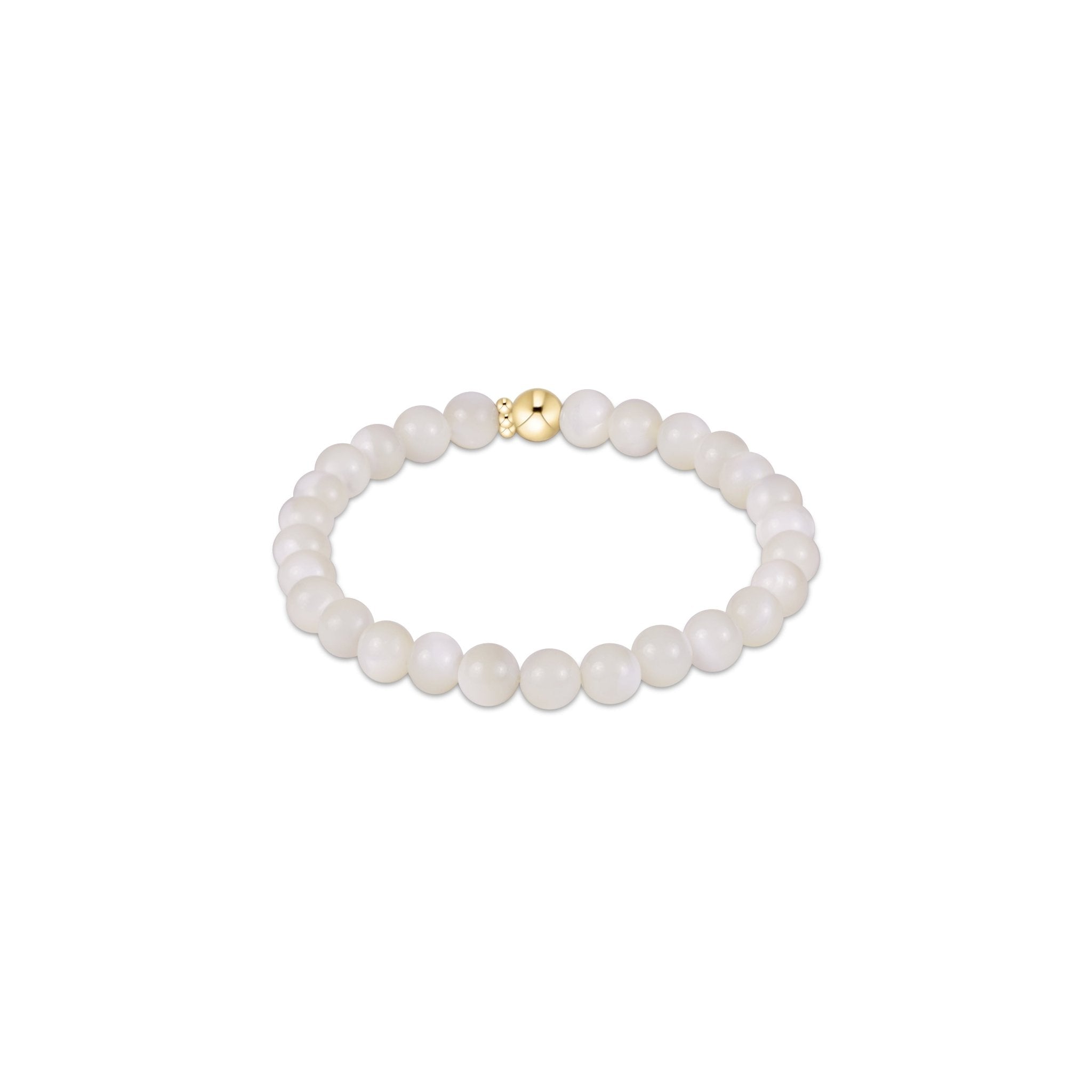 Classic Gemstone 6mm Bracelet - Mother Of Pearl - Enewton - Gaines Jewelers
