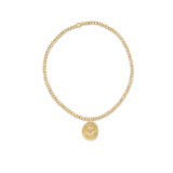 Classic Gold 2mm Bead Bracelet - Inspire Love Small Gold Charm - enewton - Gaines Jewelers