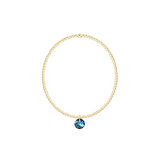 Classic Gold 2mm Bracelet - December Reflection Charm - Enewton - Gaines Jewelers