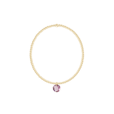 Classic Gold 2mm Bracelet - February Reflection Charm - Enewton - Gaines Jewelers