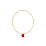 Classic Gold 2mm Bracelet - January Reflection Charm - Enewton - Gaines Jewelers