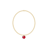 Classic Gold 2mm Bracelet - July Reflection Charm - Enewton - Gaines Jewelers