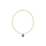 Classic Gold 2mm Bracelet - March Reflection Charm - Enewton - Gaines Jewelers