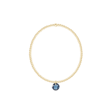 Classic Gold 2mm Bracelet - September Reflection Charm - Enewton - Gaines Jewelers