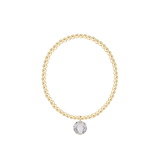Classic Gold 3mm Bracelet - April Reflection Charm - Enewton - Gaines Jewelers