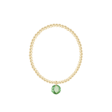 Classic Gold 3mm Bracelet - August Reflection Charm - Enewton - Gaines Jewelers