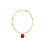 Classic Gold 3mm Bracelet - January Reflection Charm - Enewton - Gaines Jewelers