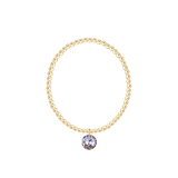 Classic Gold 3mm Bracelet - June Reflection Charm - Enewton - Gaines Jewelers