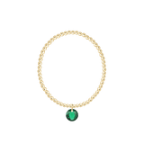 Classic Gold 3mm Bracelet - May Reflection Charm - Enewton - Gaines Jewelers
