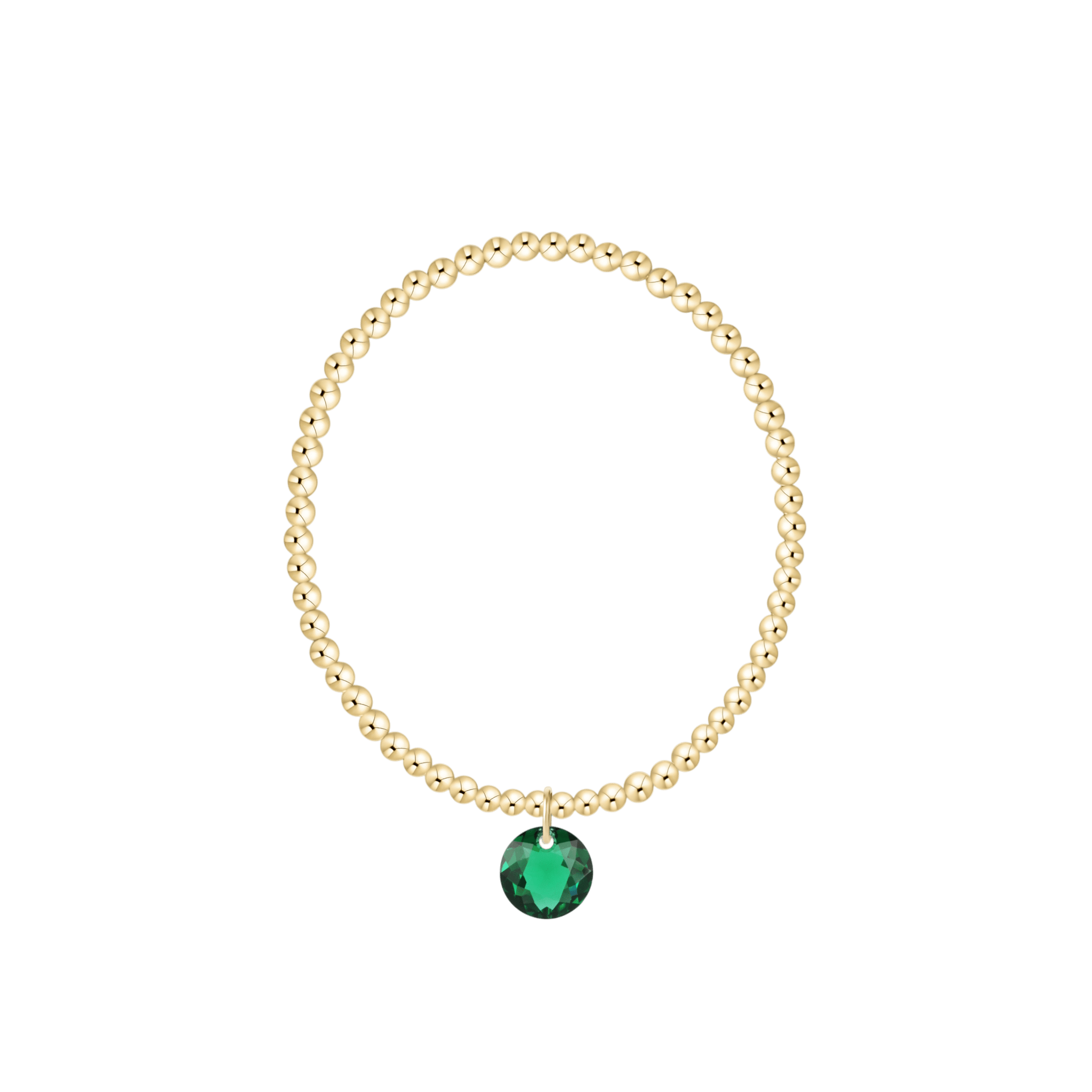 Classic Gold 3mm Bracelet - May Reflection Charm - Enewton - Gaines Jewelers