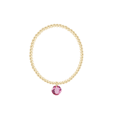 Classic Gold 3mm Bracelet - October Reflection Charm - Enewton - Gaines Jewelers