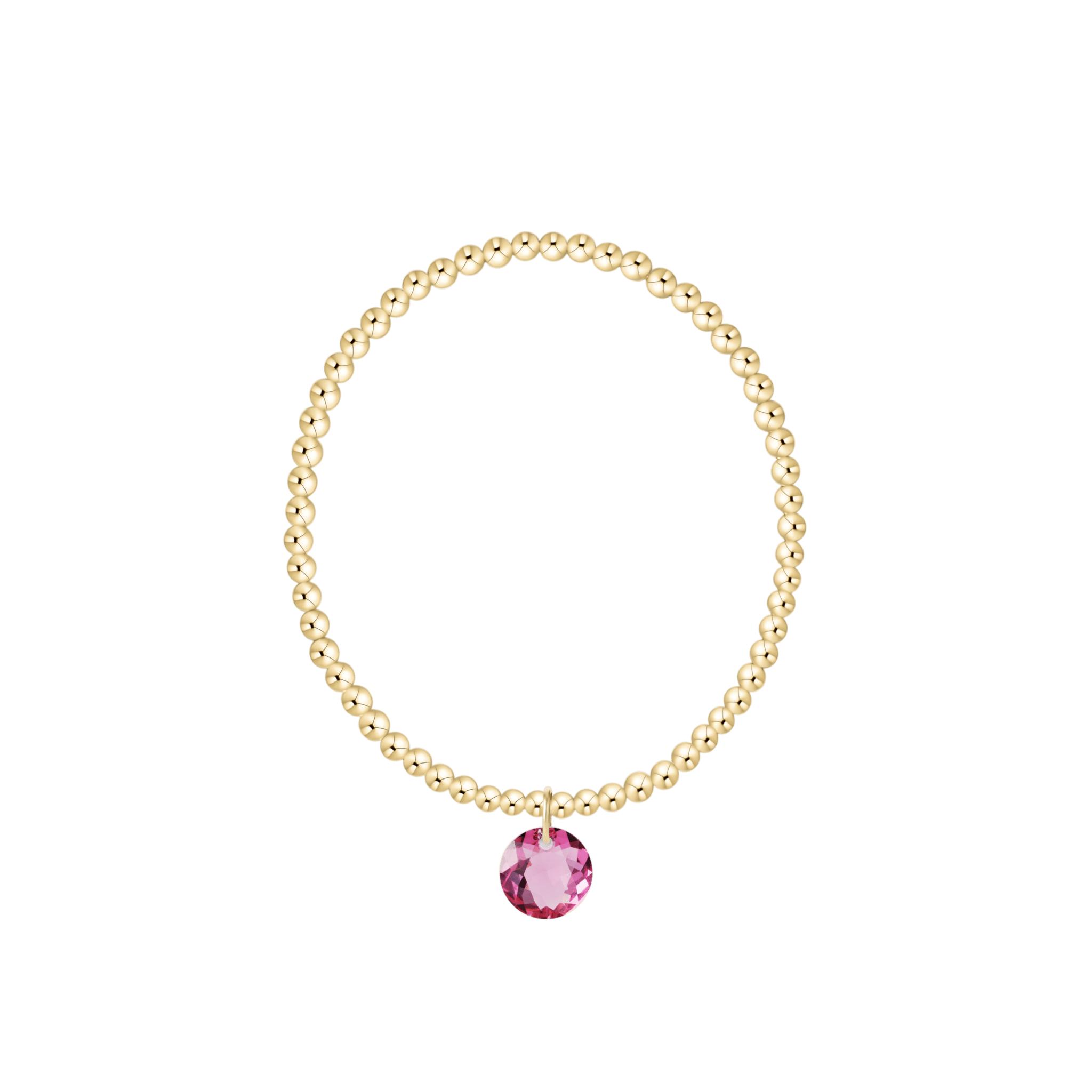 Classic Gold 3mm Bracelet - October Reflection Charm - Enewton - Gaines Jewelers