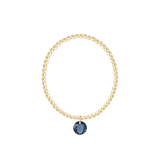 Classic Gold 3mm Bracelet - September Reflection Charm - Enewton - Gaines Jewelers