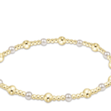 Classic Gold Sincerity Pattern 4mm Bead Bracelet - Enewton - Gaines Jewelers