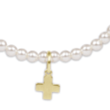 Classic Pearl 3mm Bead Bracelet - Signature Cross - Enewton - Gaines Jewelers