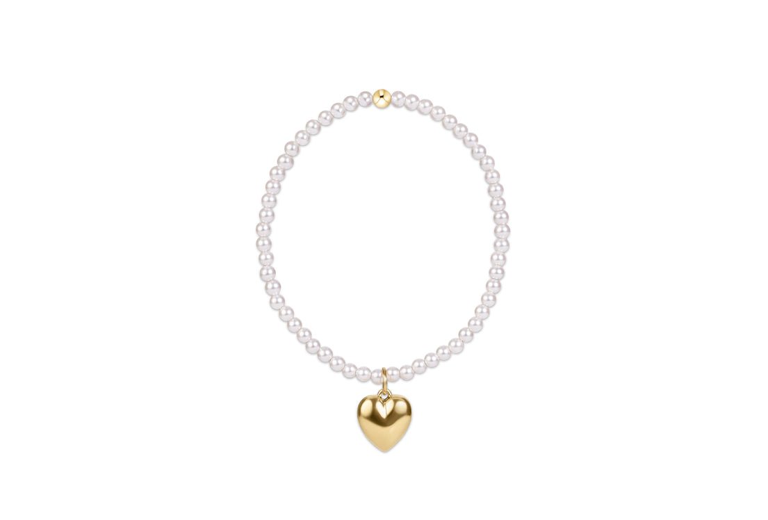 Classic Pearl 3mm Bracelet - Love Plush Charm - enewton - Gaines Jewelers