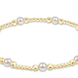 Classic Purpose Pattern 4mm Bead Bracelet - Pearl - Enewton - Gaines Jewelers