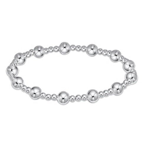Classic Sincerity Sterling Pattern Bead Bracelet - Gaines Jewelers
