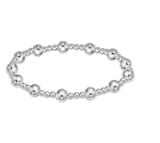 Classic Sincerity Sterling Pattern Bead Bracelet - Gaines Jewelers