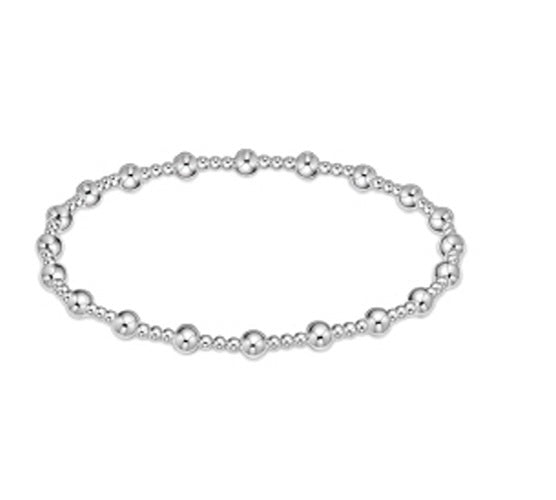 Classic Sincerity Sterling Pattern Bead Bracelet - Gaines Jewelers