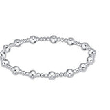 Classic Sincerity Sterling Pattern Bead Bracelet - Gaines Jewelers