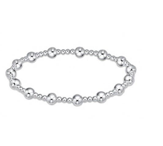 Classic Sincerity Sterling Pattern Bead Bracelet - Gaines Jewelers