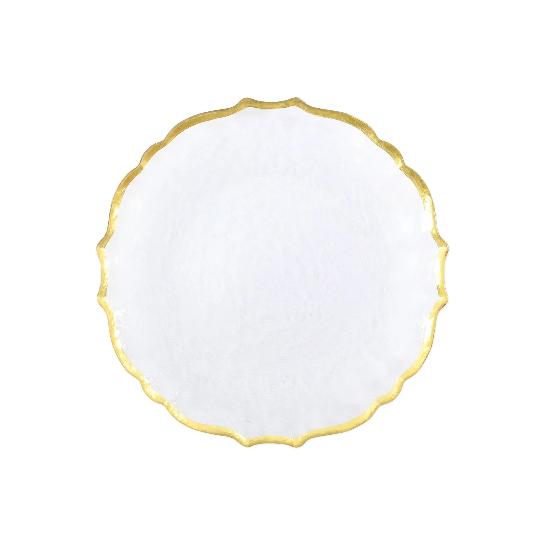 *Clear Baroque Glass Salad Plate - Vietri - Gaines Jewelers