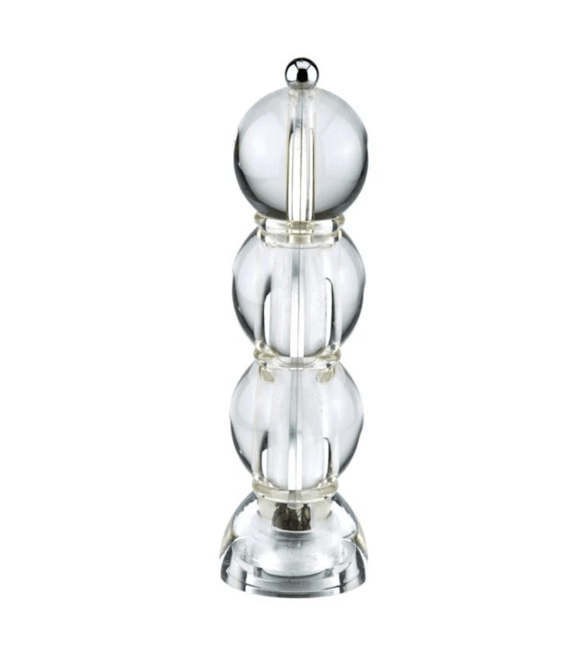 Clear Icy Bobbin Salt or Pepper Mill - Addison Ross - Gaines Jewelers