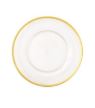 Clear W/Gold Rim Charger Ttop Acrylic Dinner Plate Charger - Charger - Gaines Jewelers