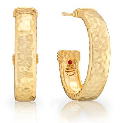 Cleopatra Classic Medium Hoop Earrings - Gold - Capucine De Wulf - Gaines Jewelers