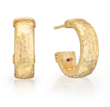 Cleopatra Classic Small Hoop Earrings - Gold - Capucine De Wulf - Gaines Jewelers
