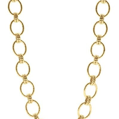 Cleopatra Grande Link Necklace, 16"+2" - Gold - Capucine De Wulf - Gaines Jewelers