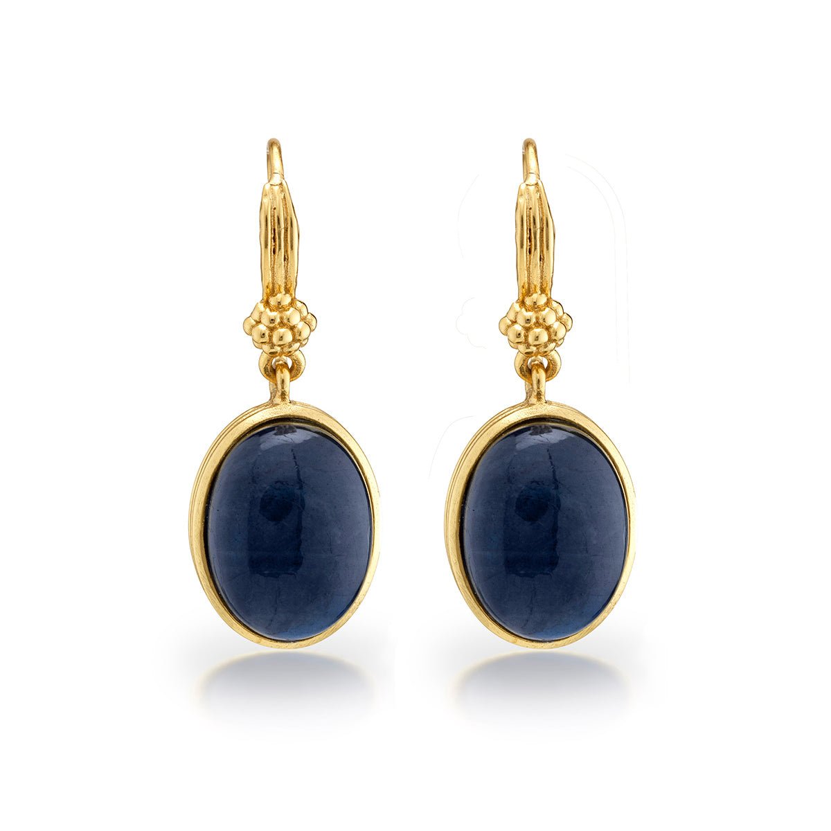 Cleopatra Oval Drop Earrings - Blue Labradorite - Capucine De Wulf - Gaines Jewelers