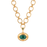 Cleopatra Removeable Pendant Necklace, 16"+2" - Malachite - Capucine De Wulf - Gaines Jewelers