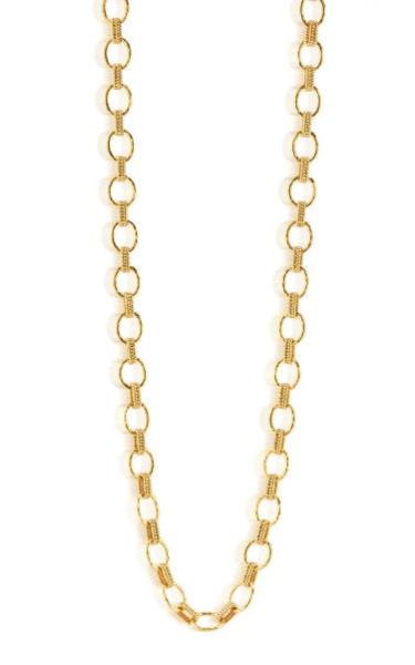 Cleopatra Small Link Necklace, 32" - Gold - Capucine De Wulf - Gaines Jewelers