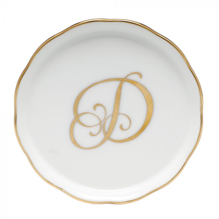 COASTER WITH MONOGRAM - D - Gaines Jewelers